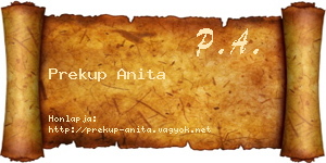 Prekup Anita névjegykártya